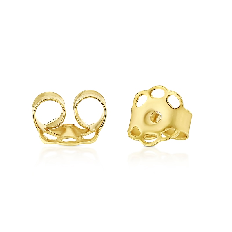 Main Image 2 of 9ct Yellow Gold 7mm Crystal Ball Stud Earrings