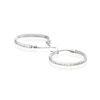 Thumbnail Image 2 of 9ct White Gold Cubic Zirconia 15mm Hoop Earrings