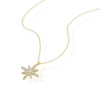 Thumbnail Image 2 of 9ct Yellow Gold Cubic Zirconia North Star Pendant 17+1" Necklace