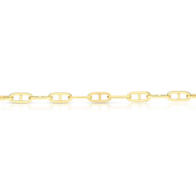 Main Image 2 of 9ct Yellow Gold Small Square Rambo 7.5" Bracelet