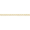 Thumbnail Image 2 of 9ct Yellow Gold Padlock Round Belcher 7" Bracelet