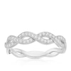 Thumbnail Image 1 of Sterling Silver Cubic Zirconia Twisted Eternity Ring