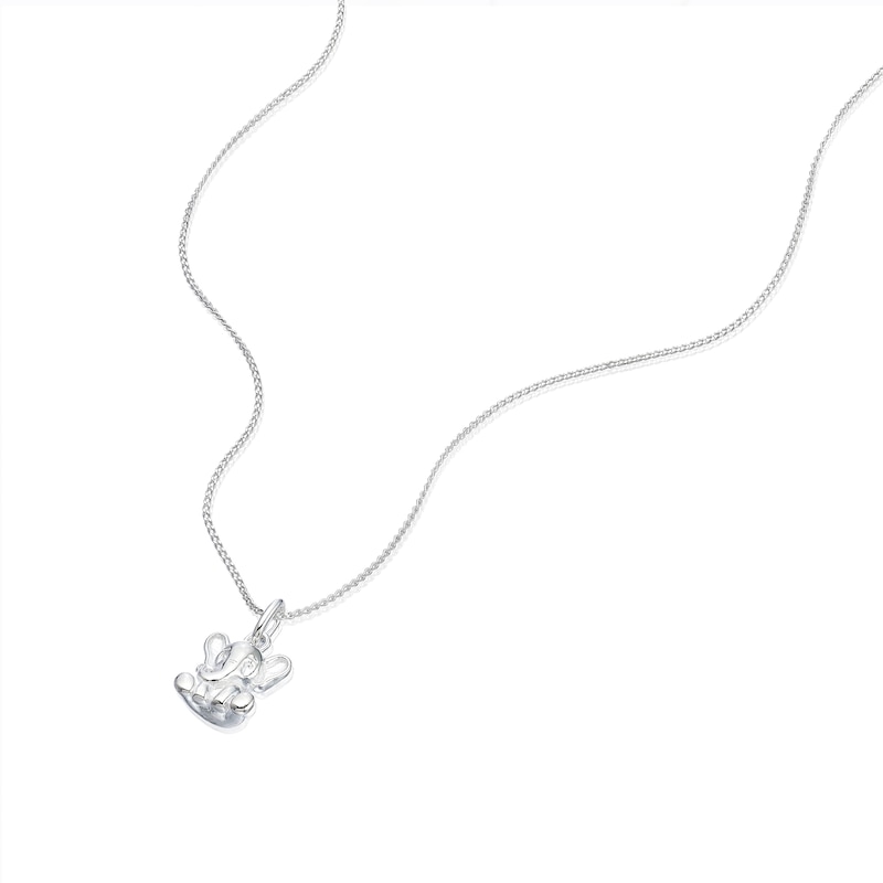 Main Image 2 of Children's Sterling Silver Elephant Pendant 14+2" Necklace