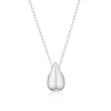 Thumbnail Image 1 of Sterling Silver Bubble Teardrop Pendant 18" Necklace