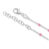 Thumbnail Image 3 of Children's Sterling Silver Pink Butterfly Station 5.5+1" Bracelet