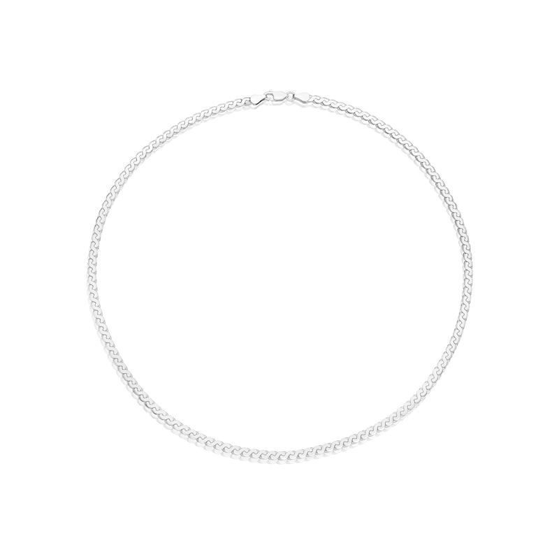Main Image 2 of Sterling Silver S Link Bubble Chain 18" Necklace
