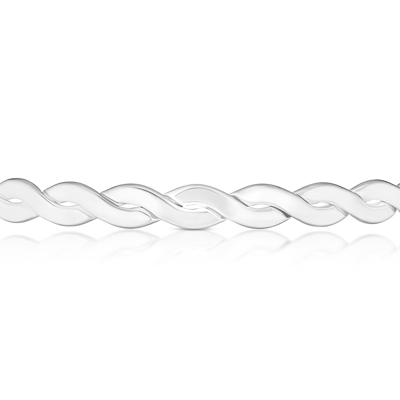 Main Image 2 of Sterling Silver Twist Open Bangle