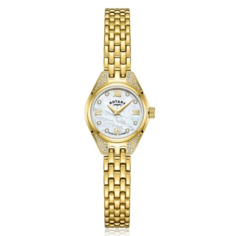 Main Image 1 of Rotary Traditional Diamond Ladies' Gold Tone Bracelet Limited Edition Watch