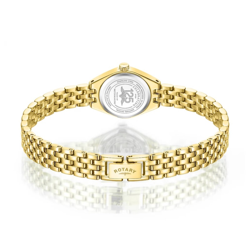 Main Image 3 of Rotary Traditional Diamond Ladies' Gold Tone Bracelet Limited Edition Watch