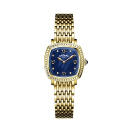 Rotary Ladies' Blue MOP Dial Gold Tone Bracelet Watch