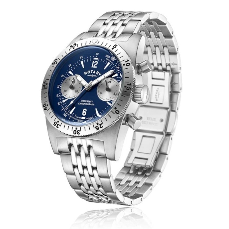 Main Image 2 of Rotary Men's Blue Dial Stainless Steel Bracelet Limited Ediiton Watch