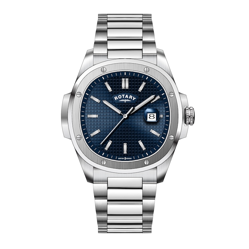 Main Image 1 of Rotary Men's Blue Dial Stainless Steel Bracelet Watch