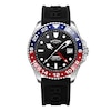 Thumbnail Image 1 of Rotary Men's Blue & Red Bezel Black Silicone Strap Watch