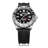 Thumbnail Image 2 of Rotary Men's Black & Silver Bezel Black Silicone Strap Watch