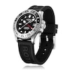 Thumbnail Image 3 of Rotary Men's Black & Silver Bezel Black Silicone Strap Watch
