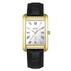 Thumbnail Image 1 of Rotary Men's Rectangle White Dial Black Leather Strap Watch