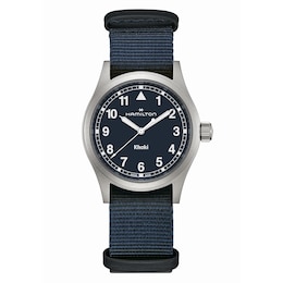 Hamilton Khaki Field Men's Blue Dial Textile Strap Watch