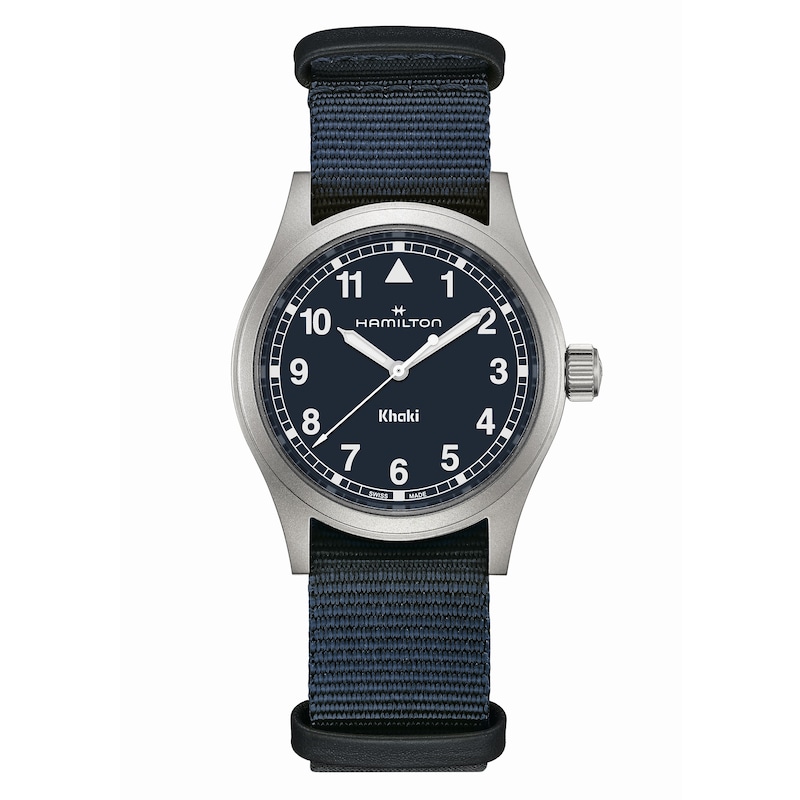 Main Image 1 of Hamilton Khaki Field Men's Blue Dial Textile Strap Watch