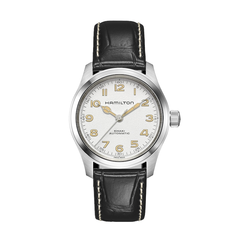 Main Image 1 of Hamilton Khaki Field Murph 38mm Men's Black Leather Strap Watch