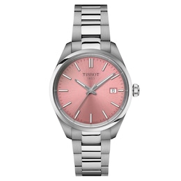 Tissot PR100 Ladies' Pink Dial Stainless Steel Bracelet Watch