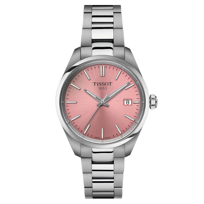 Main Image 1 of Tissot PR100 Ladies' Pink Dial Stainless Steel Bracelet Watch