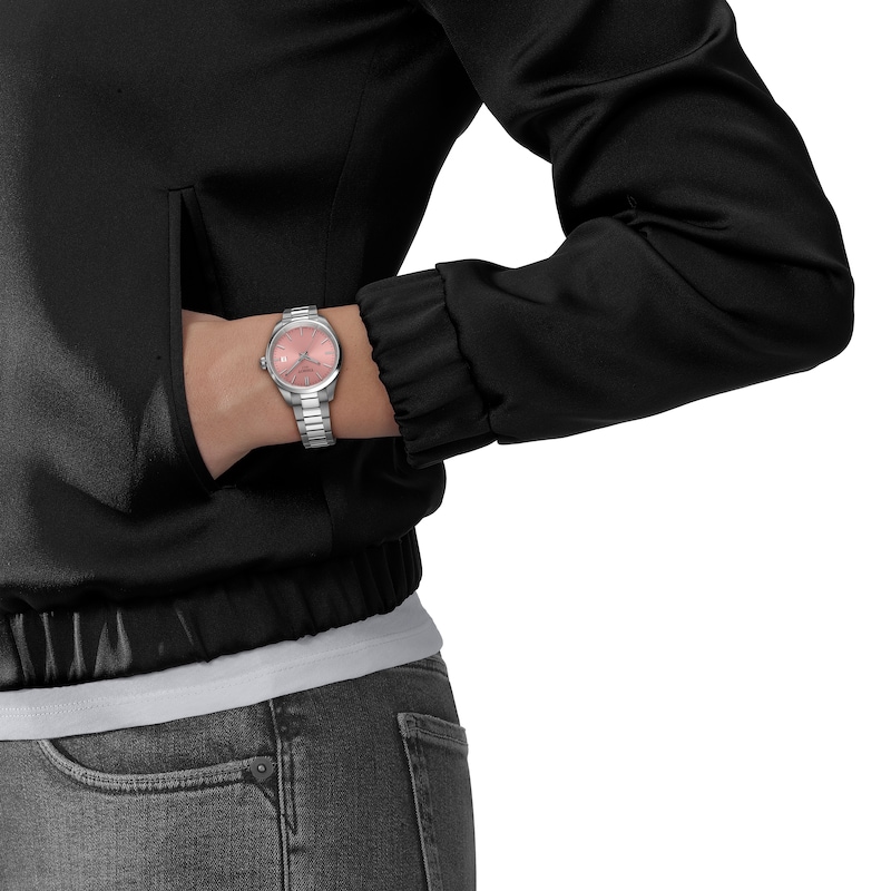Main Image 4 of Tissot PR100 Ladies' Pink Dial Stainless Steel Bracelet Watch