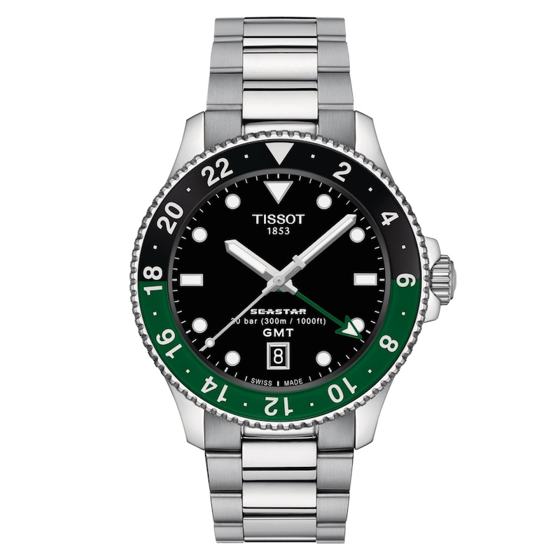 Main Image 1 of Tissot Seastar 1000 GMT Bi Colour Bezel & Stainless Steel Watch