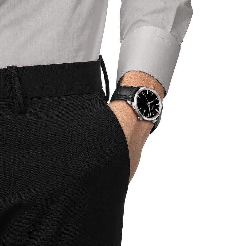 Main Image 4 of Tissot PR100 Men's Black Dial Stainless Steel Bracelet Watch