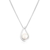 Thumbnail Image 1 of Sterling Silver Pearl Teardrop Pendant 18" Necklace