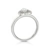 Thumbnail Image 3 of Sterling Silver Cubic Zirconia Heart Halo Ring