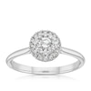 Thumbnail Image 1 of 9ct White Gold 0.33ct Diamond Double Halo Ring