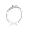 Thumbnail Image 3 of 9ct White Gold 0.33ct Diamond V-Shape Ring