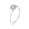 Thumbnail Image 2 of 9ct White Gold 0.25ct Diamond Princess Halo Ring