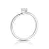 Thumbnail Image 3 of 9ct White Gold 0.25ct Diamond V-Shape Solitaire Ring