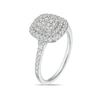 Thumbnail Image 2 of 9ct White Gold 0.50ct Diamond Cushion Cluster Ring