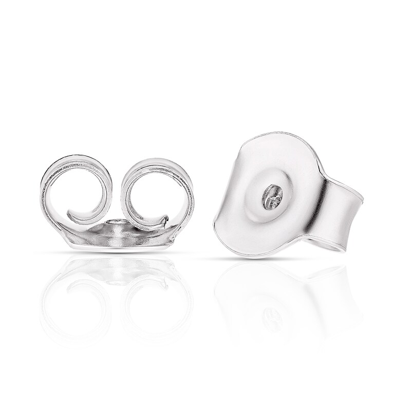 Main Image 2 of Children's Sterling Silver Diamond Butterfly Stud Earrings
