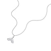 Thumbnail Image 2 of Children's Sterling Silver Diamond Rainbow Pendant 14+2" Necklace