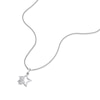 Thumbnail Image 2 of Children's Sterling Silver Diamond Star Pendant 14+2" Necklace