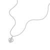 Thumbnail Image 2 of Children's Sterling Silver Diamond Heart Pendant 14+2" Necklace