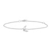 Thumbnail Image 1 of Children's Sterling Silver Diamond Moon & Star 5+1" Bracelet