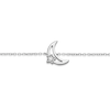 Thumbnail Image 2 of Children's Sterling Silver Diamond Moon & Star 5+1" Bracelet