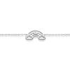 Thumbnail Image 2 of Children's Sterling Silver Diamond Rainbow 5+1" Bracelet