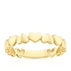 Thumbnail Image 1 of 9ct Yellow Gold Heart Link Ring