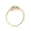 Thumbnail Image 3 of 9ct Yellow Gold Cubic Zirconia Double Halo Oval Ring