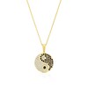 Thumbnail Image 1 of 9ct Yellow Gold Ying & Yang Pendant 16+2" Necklace
