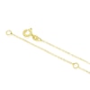 Thumbnail Image 3 of 9ct Yellow Gold Heart & Crystal Ball Pendant 16+2" Necklace