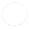 Thumbnail Image 2 of 9ct Yellow Gold 3 Station Cubic Zirconia 18" Chain
