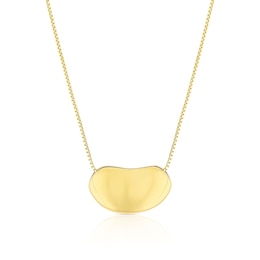14ct Yellow Gold Bubble Pendant 18" Necklace