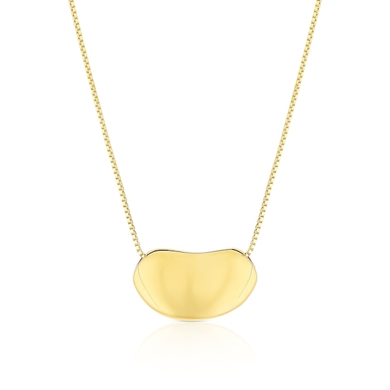 14ct Yellow Gold Bubble Pendant 18 Necklace