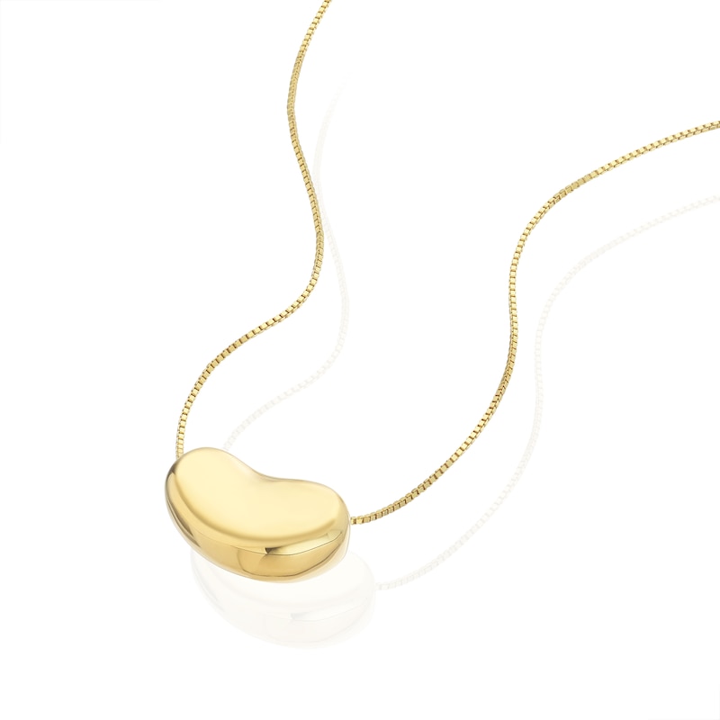 Main Image 2 of 14ct Yellow Gold Bubble Pendant 18" Necklace